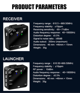 Xtuga cmx3 điện thoại thông minh hệ thống máy ảnh với nhỏ gọn không dây Lavalier Microphone cho hội nghị sử dụng bán buôn - Product Image 2