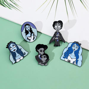 Broche en alliage USA Cartoon Comics <span class=keywords><strong>Tim</strong></span> Burtons Corpse Bride Brooch - Product Image 1