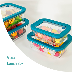 Nouveau design Boîte à lunch <span class=keywords><strong>en</strong></span> <span class=keywords><strong>verre</strong></span> sans BPA avec couvercle <span class=keywords><strong>en</strong></span> <span class=keywords><strong>verre</strong></span> Four à micro-ondes Congélateur et lave-vaisselle - Product Image 2