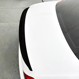 Mercedes-Benz <b>Rear</b> <b>Spoiler</b> Piano Black Carbon Fiber Texture ABS Wing Shaped Trunk Lip For SLK-Class R171 2005-2010 - Product Image 3