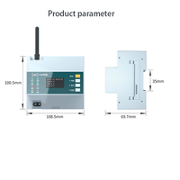 Monitor de Energía Inteligente para Riel DIN, Medidor de Calidad de Energía con Modbus, RJ45, TCP, IP, Ethernet, 4G, WiFi, MQTT, RS485