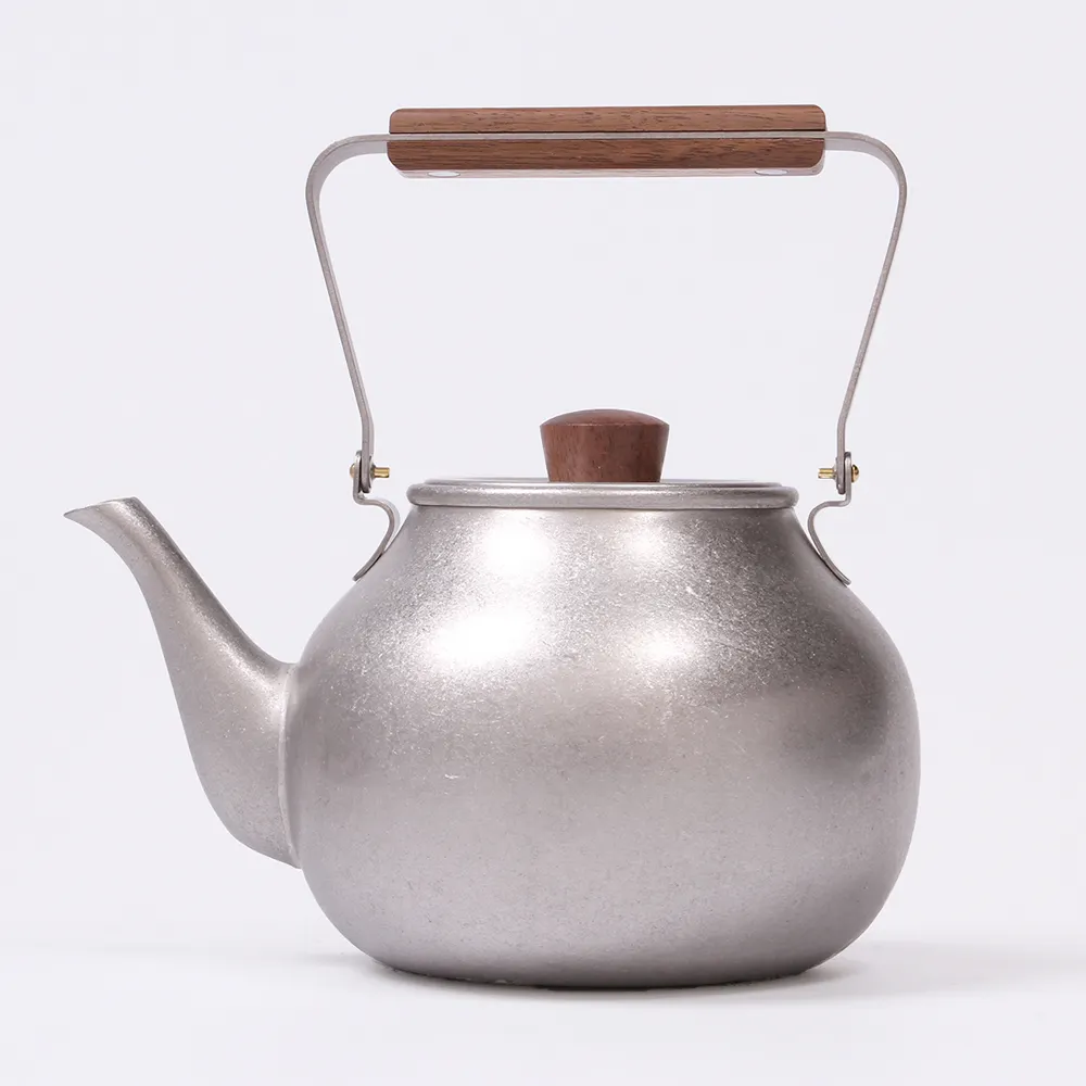 Sıcak satış japon tarzı paslanmaz çelik Modern çay takımları çaydanlık Chaki-çaydanlık Zarame (büyük: 700ml)