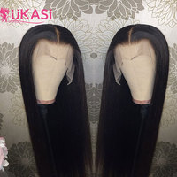 Peluca de Cabello Humano Remy Virgen Vietnamita 13x6 sin Pegamento con Encaje Frontal Transparente HD Completo y Ondas Profundas, con Cabello de Bebé