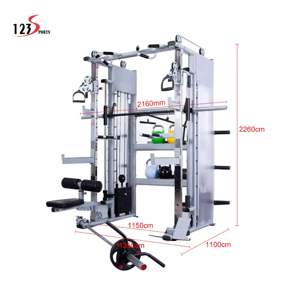 123Sport Professioneel Ontwerp Duurzaam Diep Gehurkt Fitnessapparatuur Mutli Functie Station Voor Gymtraining