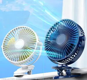 2022 6Inch Nieuwe Roterende 720 Oplaadbare Auto Staande Kleine Clip Fans Draagbare Tafel Luchtkoeling Fan