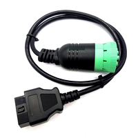 9pin J1939 Type2 قابس إلى OBD2 كابل تعقب GPS كابل ELD لكابل الشاحنة الثقيلة