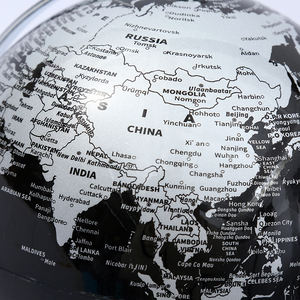 Soporte de acero inoxidable modelo World <span class=keywords><strong>Globe</strong></span> de 8 pulgadas con producto de metal tallado grabado - Product Image 3