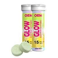 Tablet efervescent kulit bercahaya Label pribadi untuk dewasa pemutih kulit OEM/ODM kolagen dan Vitamin C Optimal untuk perawatan kulit
