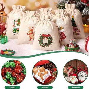 Sac de rangement en toile recyclable avec cordon de serrage, pochette en mousseline anti-poussière, imprimé sur mesure pour cosmétiques, vente en gros - Product Image 5