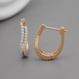 Pendientes de Aro de la Mejor Calidad, Oro Sólido de 18K, Diamante Cultivado en Laboratorio, Colección de Lujo, Chapado en Rodio, Certificado IGI, Personalizado - Product Image 2