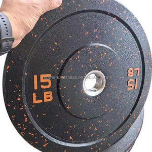 Plaques de pare-chocs Hi-Temp robustes Plaques de poids en caoutchouc recyclé pour <span class=keywords><strong>CrossFit</strong></span> - Product Image 4