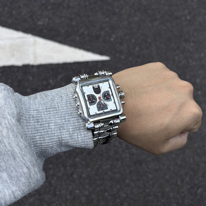 Orologio al Quarzo Vintage Quadrato Semplice Cronografo Elegante Moda Catena Orologio al Quarzo da <span class=keywords><strong>Uomo</strong></span> - Product Image 2