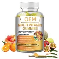 Gummies Multivitaminées Marque Blanche 60 Unités – Mélange de Vitamines et Minéraux – Complément Nutritionnel Quotidien