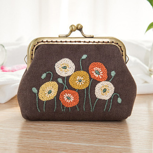 Bolso Monedero, Kit de <span class=keywords><strong>Punto</strong></span> de <span class=keywords><strong>Cruz</strong></span> para Principiantes, Manualidades de Costura, Regalos para Amigos, Bolsos Bordados Azules, Bolsos DIY - Product Image 2