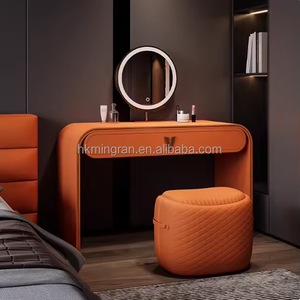 Modern Italian High-End Wooden Eco-Friendly <b>Dressing</b> <b>Table</b> Integrated Makeup Storage Cabinet Dining <b>Room</b> Furniture - Product Image 1