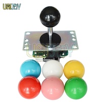 Manette Arcade JLF Joystick pour Jeu d'Arcade Commande Distributeur Automatique Kit Carte 1 An de Garantie Sanwa Prise Universelle Anglaise