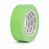 Ruban adhésif washi vert clair à faible adhérence en acrylique pour peinture intérieure, sans résidu, protection des surfaces délicates, 50m, usine