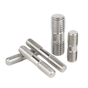 Tornillo de doble cabeza personalizado de fábrica, perno roscado de acero inoxidable en ambos extremos, M3M4M5M6M8M10M12