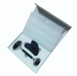 China Manufacturer bulk price OEM obsidian massage stone <b>jade</b> <b>roller</b> gua sha Luxury Spa Wellness Gift Set for face - Product Image 6