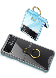 Convient pour Samsung <span class=keywords><strong>Z</strong></span> <span class=keywords><strong>Flip</strong></span> <span class=keywords><strong>4</strong></span> 5 <span class=keywords><strong>Flip</strong></span> 6 7 avec anneau airbag housse de téléphone avec rabat magnétique 3 <span class=keywords><strong>4</strong></span> 5 6 7 étui de protection transparent pliable en Tpu - Product Image 3