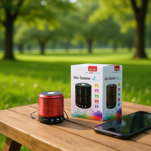 Mini Altavoz WS 887 con Bluetooth, Radio FM, Sonido Estéreo Inalámbrico Portátil para Teléfono y Tableta - Product Image 3