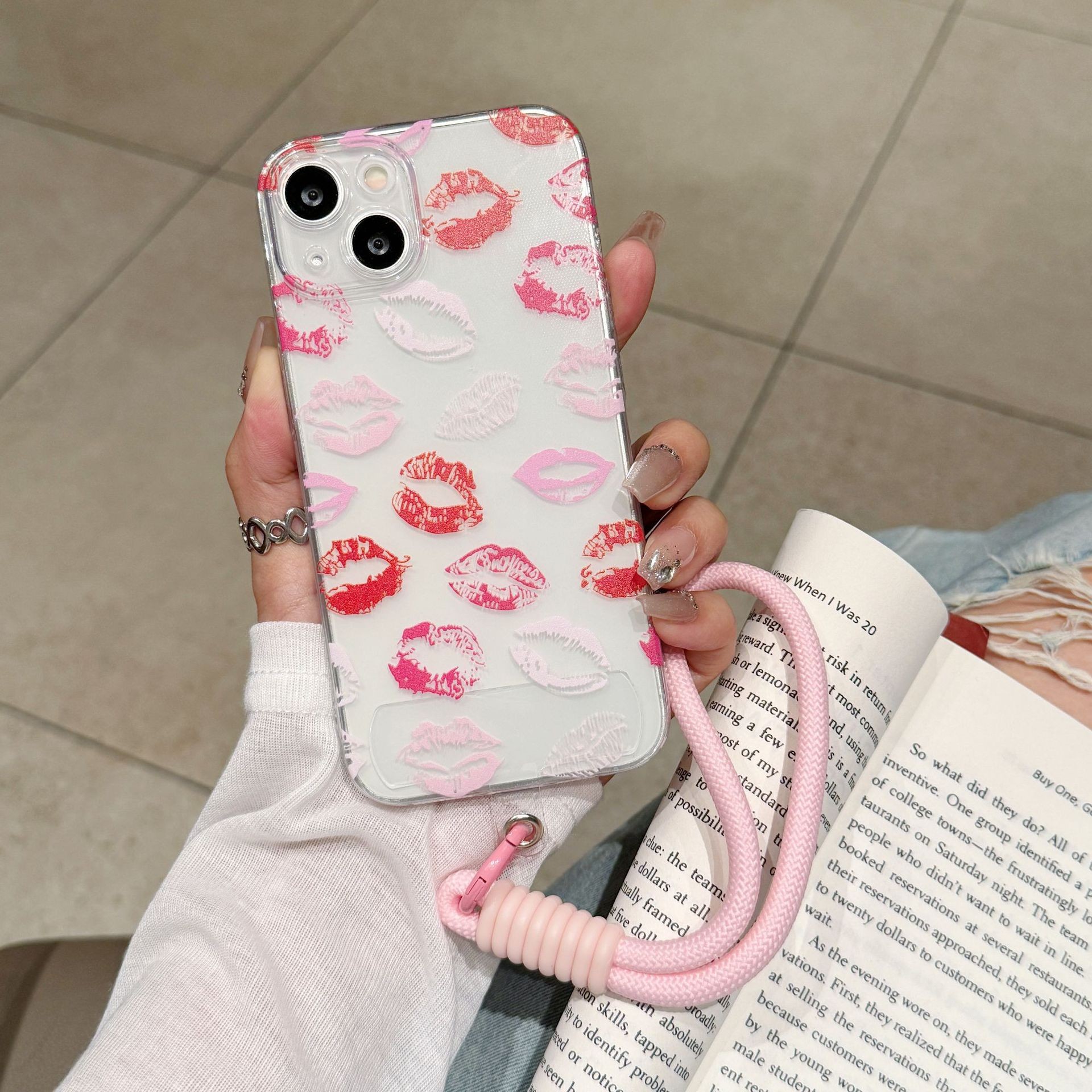 Rosa + con braccialetto