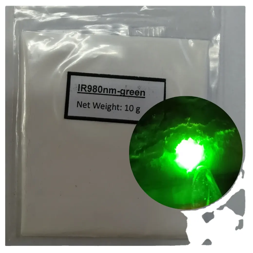 Ir980nm pigmento antistoke pigmento fluorescente infrarrojo pigmento de fósforo UV fósforo antistokes fósforo tinte antifalsificación