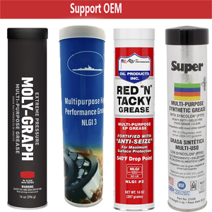 400cc alemán de alta presión de doble varilla nueva pistola de engrase <span class=keywords><strong>manual</strong></span> y alta temperatura EP2 grasa 14Oz - Product Image 6