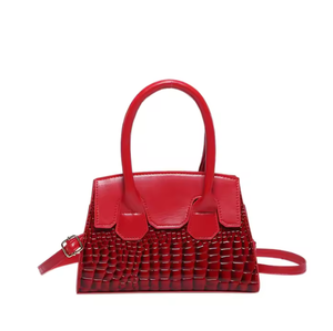 Bolso de mujer de primera calidad con patrón de cocodrilo, mini bolso bandolera de cuero, bolso tote de diseñador para mujer. - Product Image 5