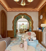 Diseño Interior de Casa Completa con Estructura de Acero Personalizada, Renderizado 3D, Decoración Llave en Mano, Ecológica, Resistente al Fuego, Villa/Apartamento