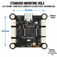 Carte de contrôle de vol GEP F405 HD V3 pour drone FPV avec OSD Betaflight Type-C 3S/6S certifiée CE/FCC