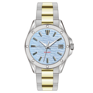 Reloj de oro de acero inoxidable de alta calidad, reloj automático mecánico clásico con posición de Dial de función de día - Product Image 2