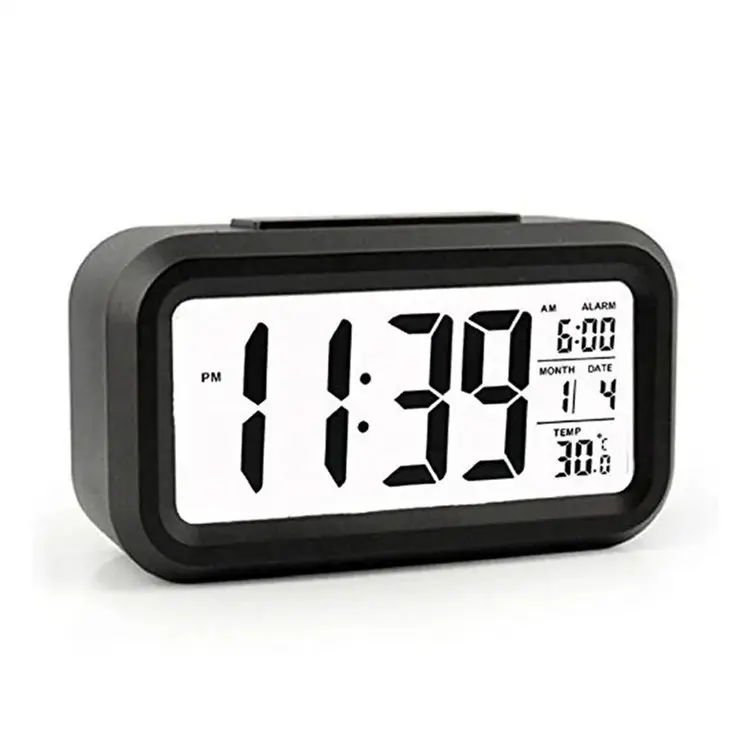 Hot bán kỹ thuật số LED đồng hồ báo thức với lịch nhiệt kế