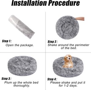 Luxury Fashion Fluffy Plush Soft Round <b>Dog</b> <b>Bed</b> Waterproof Breathable Washable <b>Sofa</b> <b>Bed</b> for Cats & <b>Dogs</b> Customizable Color - Product Image 5