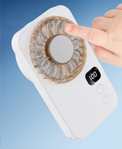 Cho mùa hè nhiệt cứu trợ ngoài trời sử dụng trong nhà với màn hình kỹ thuật số tuổi thọ pin dài xách tay Trọng lượng nhẹ cầm tay Quạt làm mát - Product Image 5