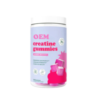Complément nutritionnel transfrontalier de qualité supérieure : Gummies à la créatine pour le soutien protéique, favorise la croissance musculaire maigre et la force