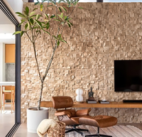 Panneau mural en bois massif d'aulne chinois 3D, véritable bois massif, carrelage décoratif d'intérieur pour la rénovation des murs