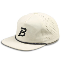 Topi Snapback Bordir Custom Pria Model Flat Bill Grosir OEM Richardson 256 Topi Tali Custom 5-Panel