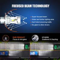 Projecteur LED 42W 5500LM 6500K, éclairage de précision, même design que les HID pour Subaru Forester Audi A3 A1-Retrofit RX Acadia