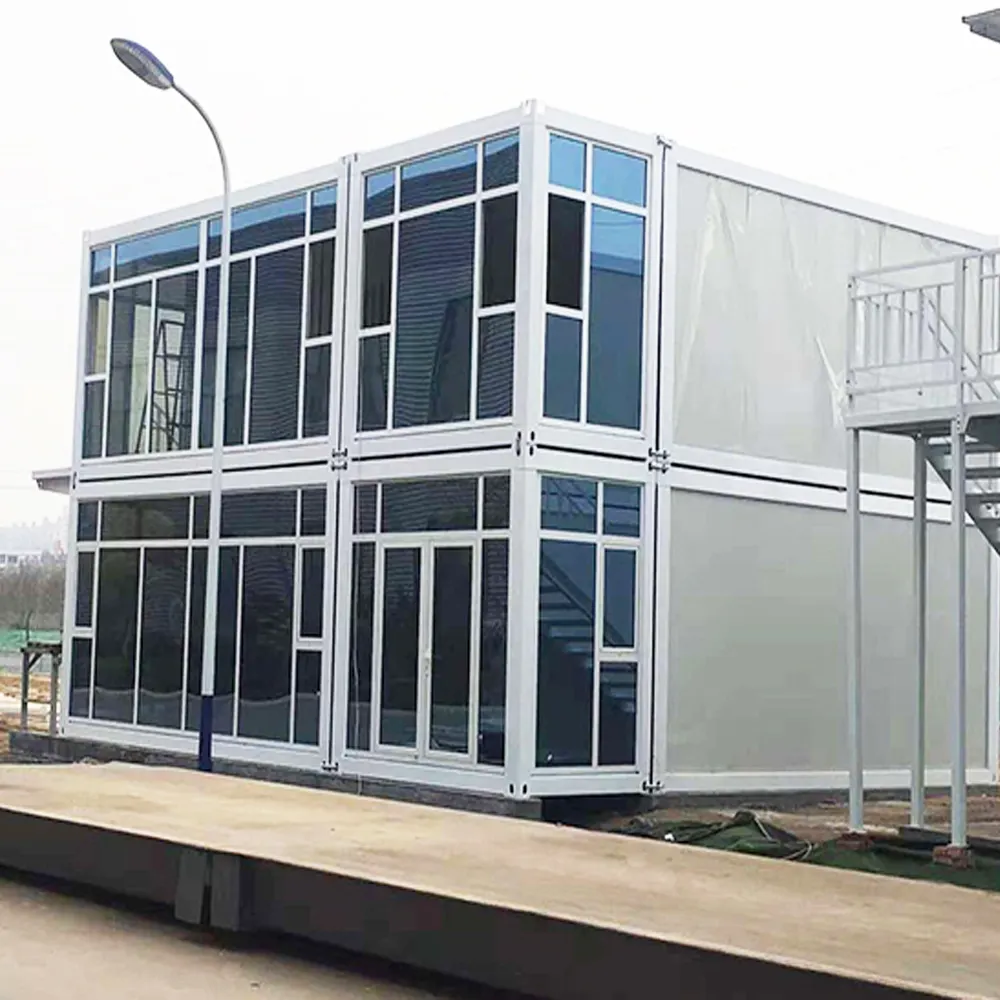 Driehoek Huizen Goedkope Modulaire Huizen Opvouwbaar Huis Met Keuken Badkamer Zwart Klein Prefab Containerhuis