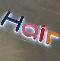 Letras de Canal 3D Personalizadas, Señalización Exterior para Edificios, Publicidad para Negocios, Escuelas, Tiendas, Iluminación LED, Alimentación CA/CC