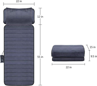 Matelas de massage électrique portable en peluche douce 2025 avec coussin chauffant pour massage shiatsu complet du corps