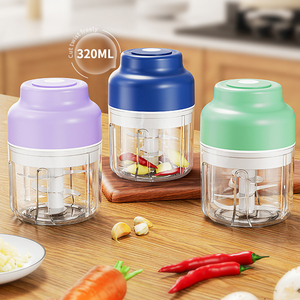 Upgraded 4/6 Blades Portable Food Grade Electric <b>Mini</b> Garlic Grinder with USB Charging - Product Image 4