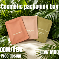 Pochette à trois soudures personnalisée en gravure, imprimée, avec design gratuit, haute barrière, recyclable, pour emballage de shampoing, cosmétiques et articles de voyage