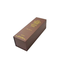 Coffrets cadeaux élégants en verre à vin magnétique personnalisé de luxe emballage en carton de papier pour bouteilles de champagne et de whisky