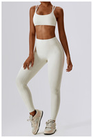 Ensemble de yoga 2 pièces grande taille pour femme : Leggings moulants effet push-up respirants et extensibles dans quatre directions, et brassière de sport à taille élastique