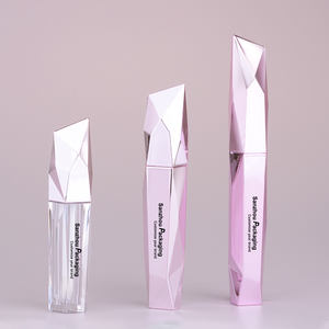 Tubo de rímel de 4ml, 9ml, 15ml, color rosa, botella vacía con cepillo de silicona - Product Image 1