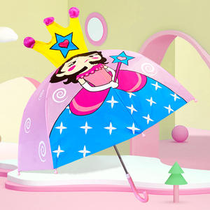 Parapluie à double usage de Cartoon Kidsren en vinyle de protection solaire 8K pour les jours de pluie ensoleillés Logo imprimé personnalisé enfants de maternelle mignons - Product Image 5