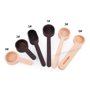 Utensilios de cocina ecológicos para el hogar, Accesorios, cuchara de té de bambú, cuchara de café, mango largo, cuchara de madera para medir condimentos - Product Image 5