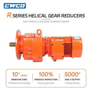 Dòng bánh tốc độ giảm tốc bevel xoắn ốc hộp số cho kỹ thuật mô-men xoắn cao gang r Series r147 rf147 gearmotors hộp số - Product Image 2